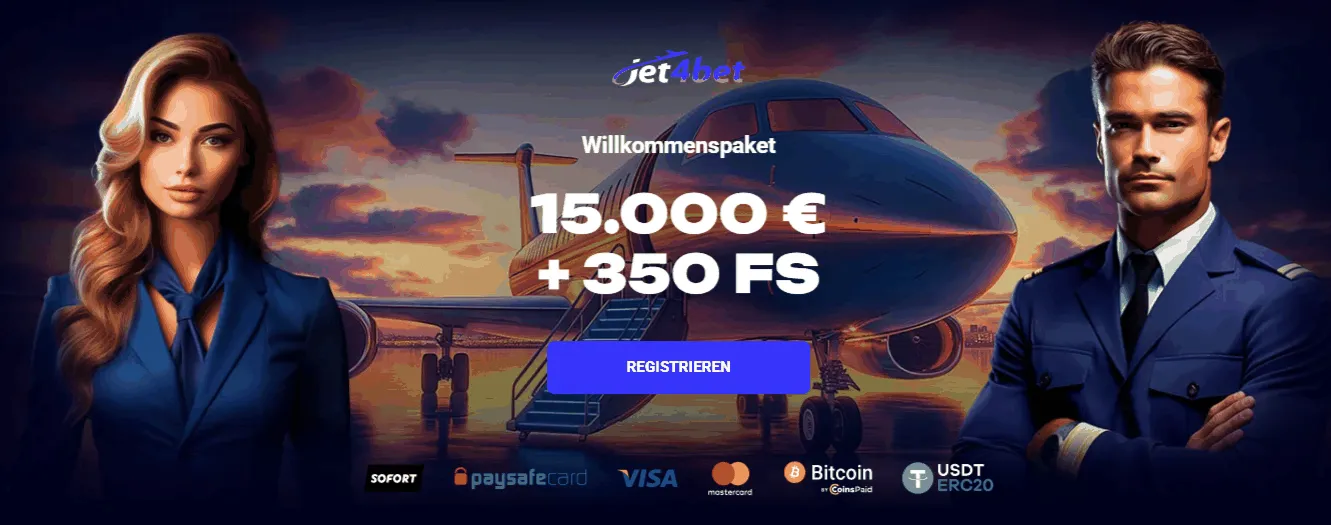 Jet4Bet Casino Webseite